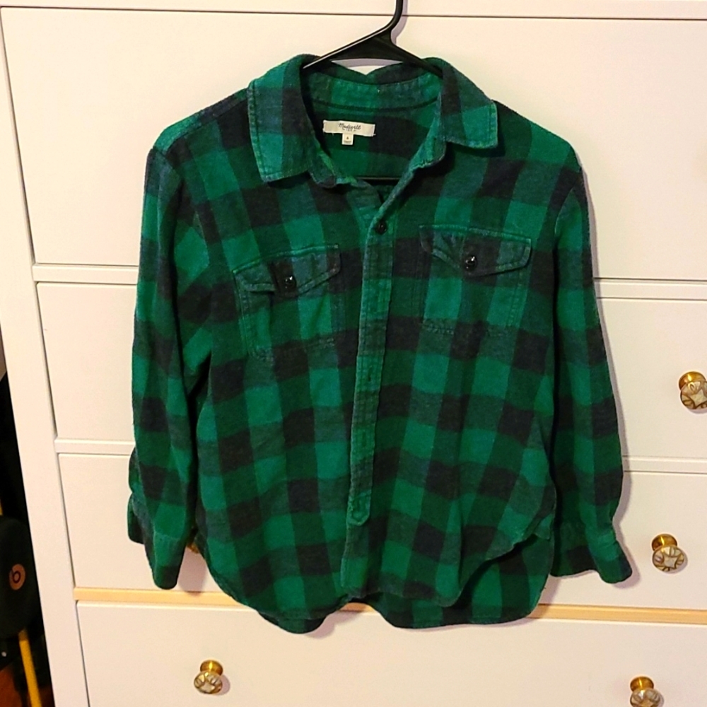 Madewell Flannel Sz S, womens